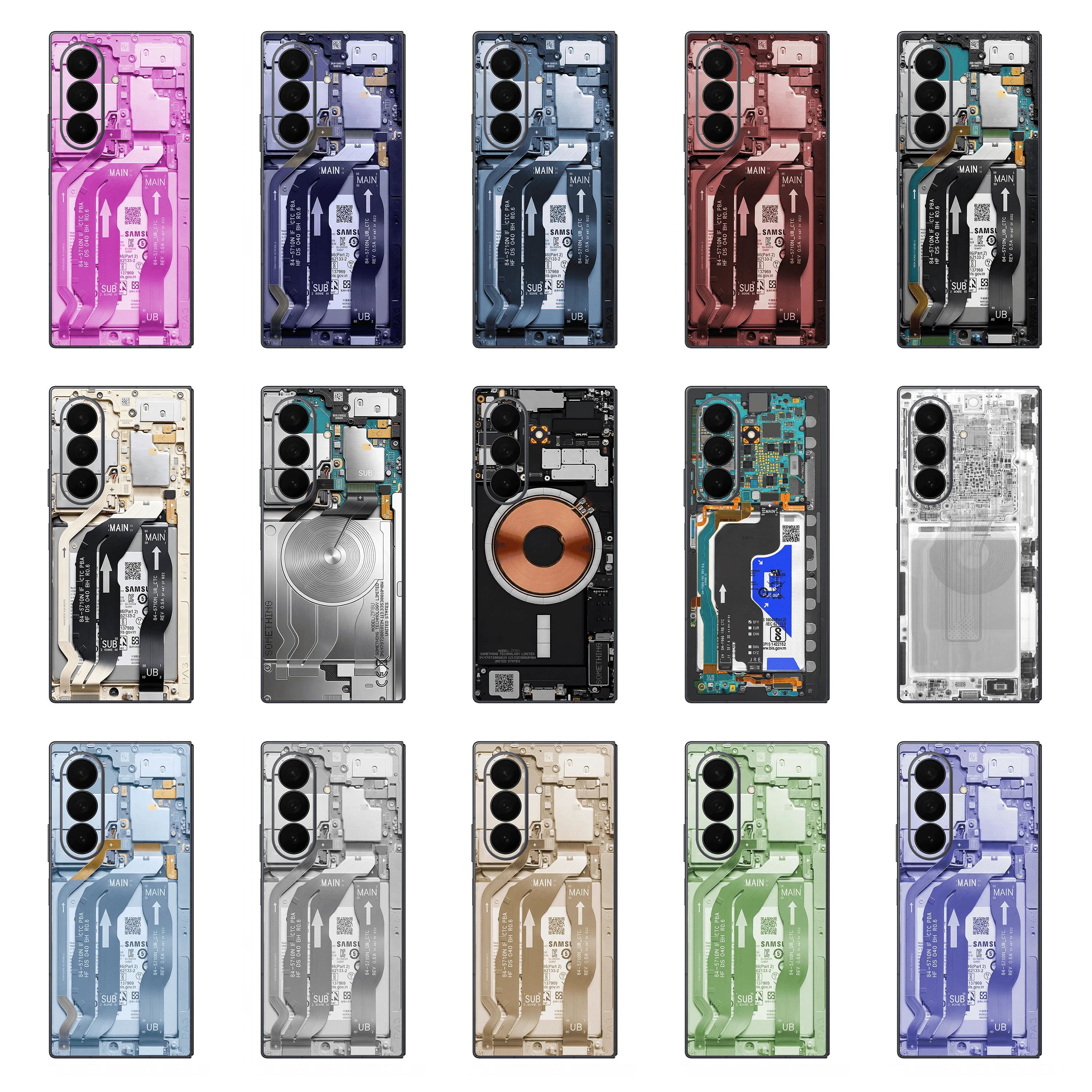 Наклейка OscarSkin для Samsung Z FOLD8 Ultra 8 7 6 5 4 3, виниловая пленка-наклейка, защитная пленка для задней панели телефона, предотвращающая появление царапин.
