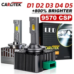 CARLitek D3S LED Headlights D1S D2S D4S D5S D8S 35/70W Xenon Lights Turbo LED Two Sided 9570 CSP Chips Plug and Play D1R D2R D3R
