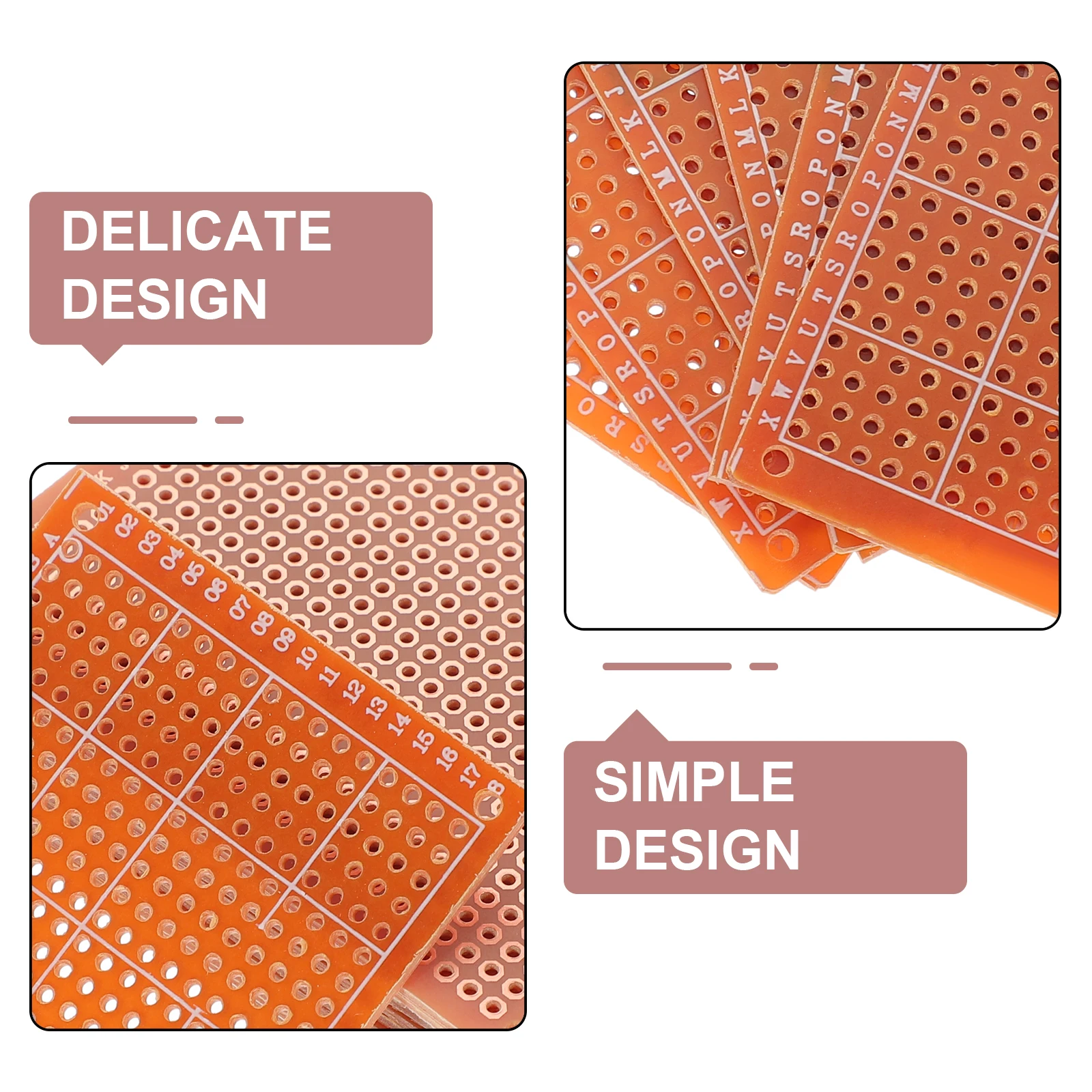 

20pcs Prototype PCB Boards Golden Color Single Side Copper 7x5cm DIY Soldering Breadboard Test Circuit Tools Kit