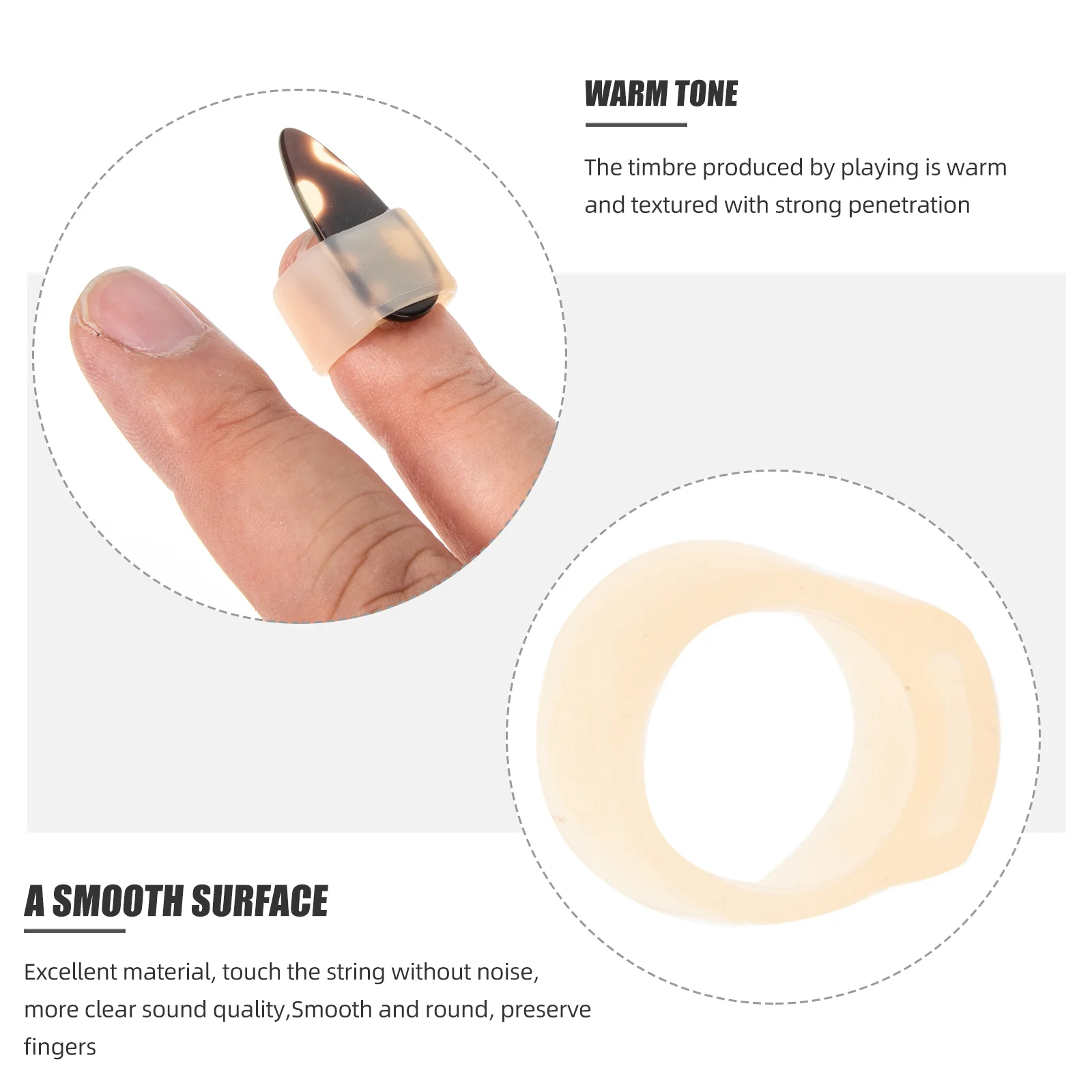 

2 Sets Nail Covers Practice Supplies Learning Accessories Protection Erhu Protectors