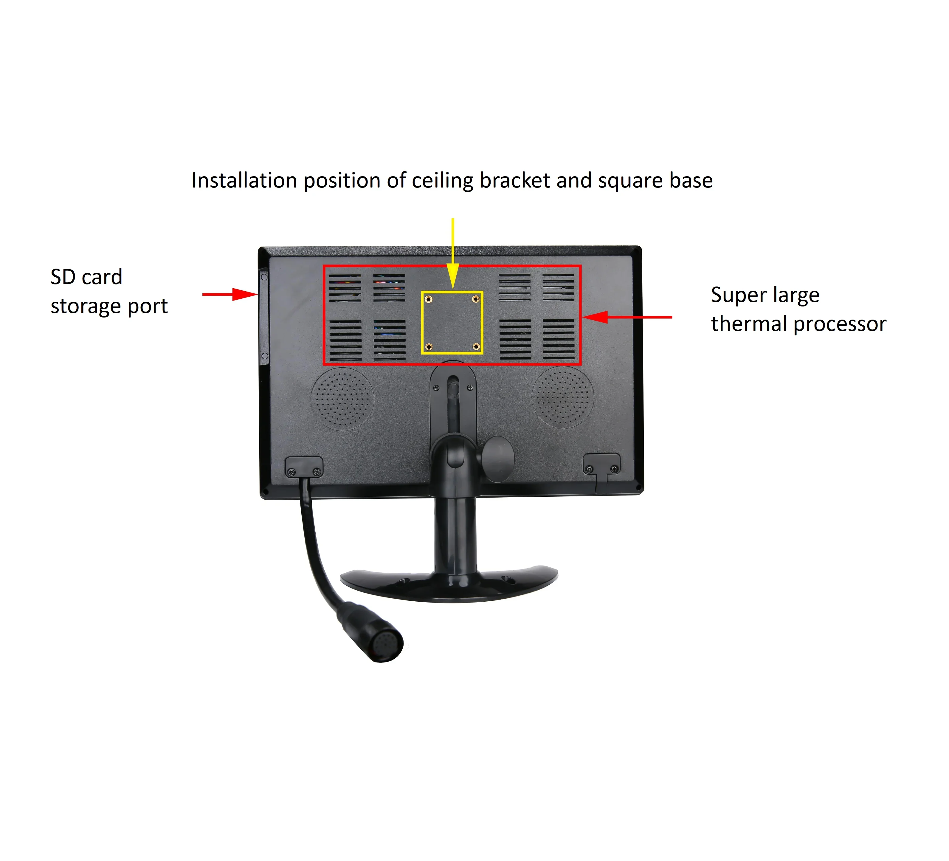 720P 1080P 10.1 Inch AHD IPS Rearview Mirror Reverse 4CH Security Car Camera System Kit