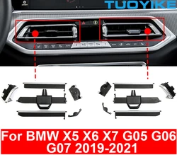 Auto anteriore centrale AC condizionatore d'aria Vent griglia Clip Slider Kit di riparazione sostituzione per BMW X5 X6 X7 G05 G06 G07 2019-2021