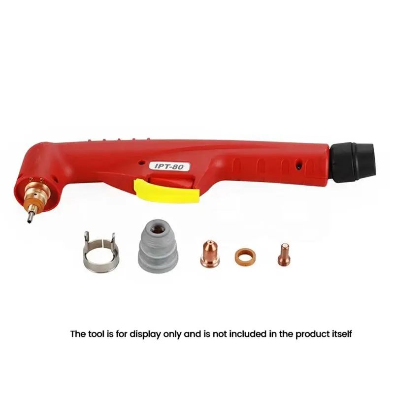 VEHO-5PCS PT80 Plasma Cutting Torch Consumables Set, PT80 Metal Bracket, PT80 Replacement Parts
