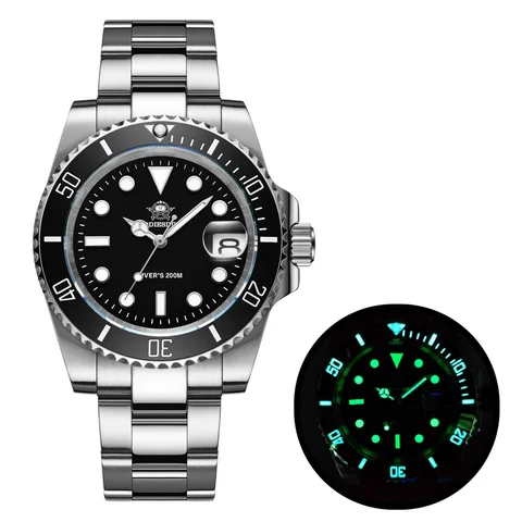 ADDIESDIVE Stainless Steel Watch Men's European and American Business Leisure Quartz Watch Waterproof Outdoor Sports Watch
