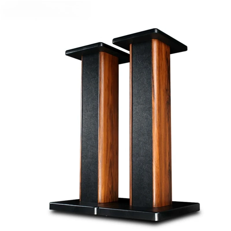 S008 Audio Shock Absorbing Speaker Stand Fillable Sand Bookshelf Surround Sound Wooden Floor Speaker Bracket