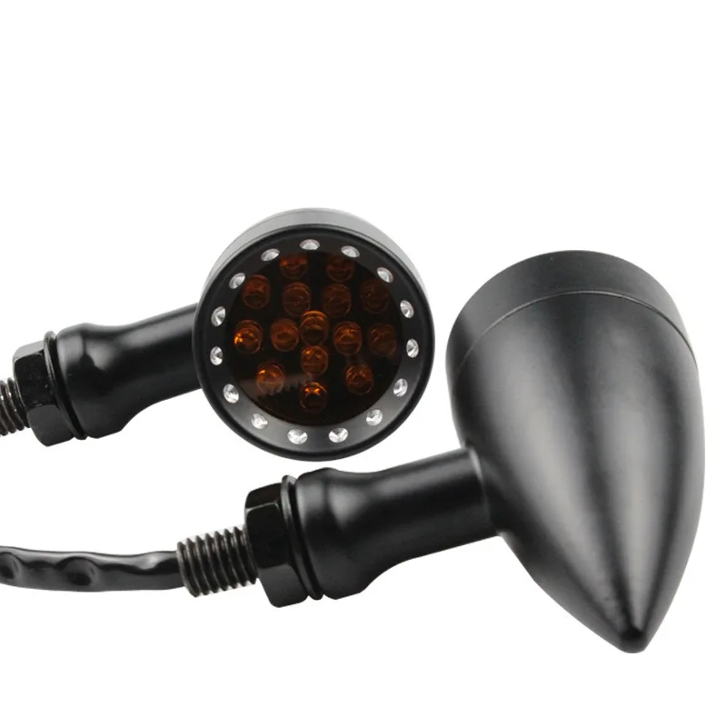 Motorcycle LED Bullet Red Amber Brake Blinker Turn Signal Tail Light For Harley Davidson XL Sportster 1200 883 Iron