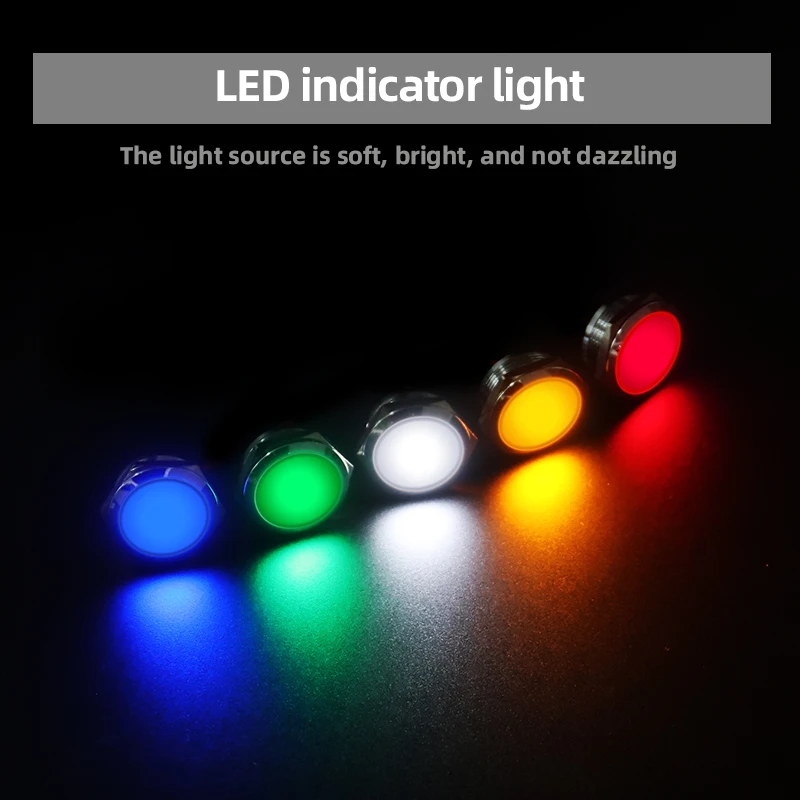 22mm IP65 Waterproof LED Indicator Lights with 2 Screw Feet Premium Product Category