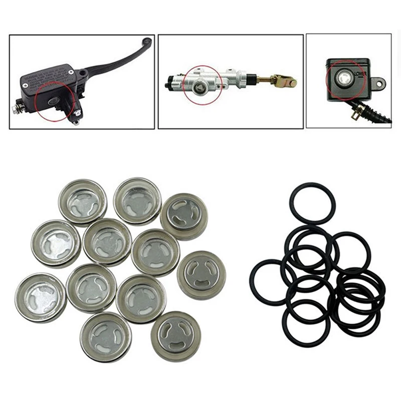 1Pc Universal 12mm 18mm Motorcycle Sight Glass Oil Sight Glass With Seal For Brake Pump Brake Cylinder
