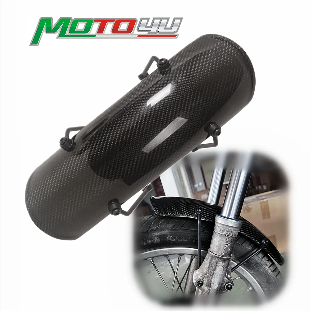 

For BMW R Series R45 R60 R75 R80 90S R90 R100 Cafe Racer Carbon Fiber Motorcycle Front Fender Fairing Mudguard With Bracket