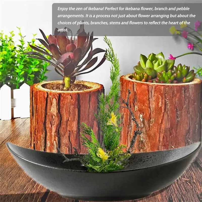 BAAJ-Vase Set, 2Inch Flower Frog Kanzan With 9Inch Bowl Vase - Includes Flower Frog