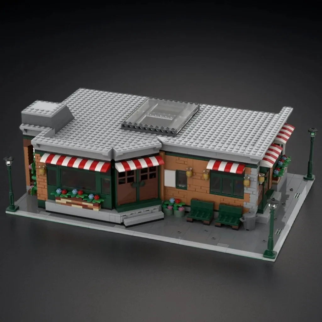 

1952PCS Sitcomplex Central Perk MOC Friends Cafe Scene Model Education Model Building diy Blocks Birthday Toys Gift