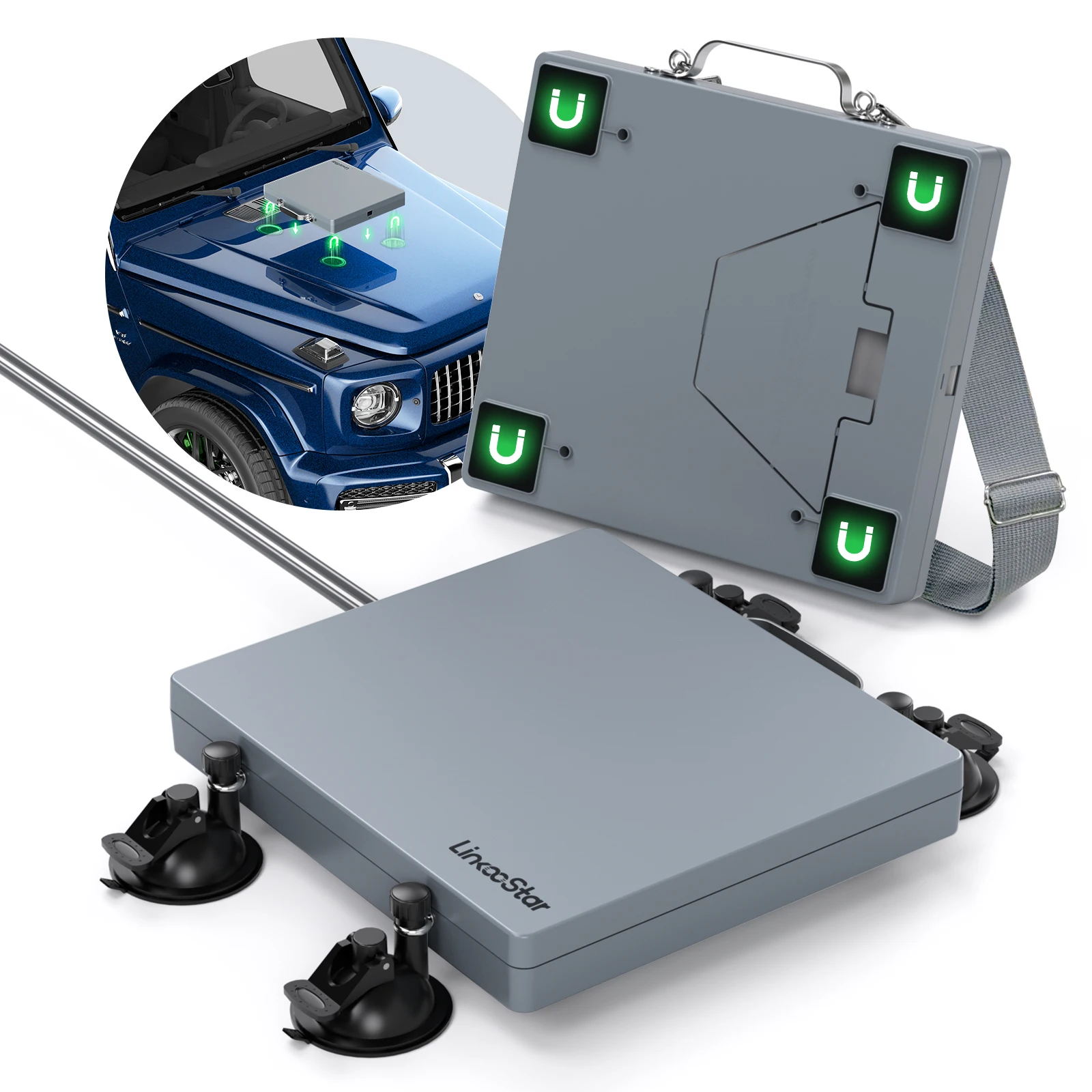 Capa de Proteção Completa para Starlink Mini, Suporte Magnético Multifuncional para Carro, Capa Protetora para Painel/Teto Solar/RV
