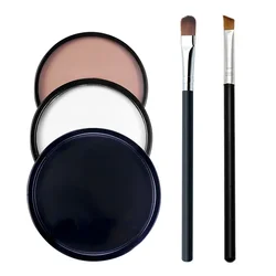 30g White Microblading Mapping Paste Permanent Makeup Mapping Paste Eyebrow Shaping Brow Tattoo Tinting Tool Kit with Brush