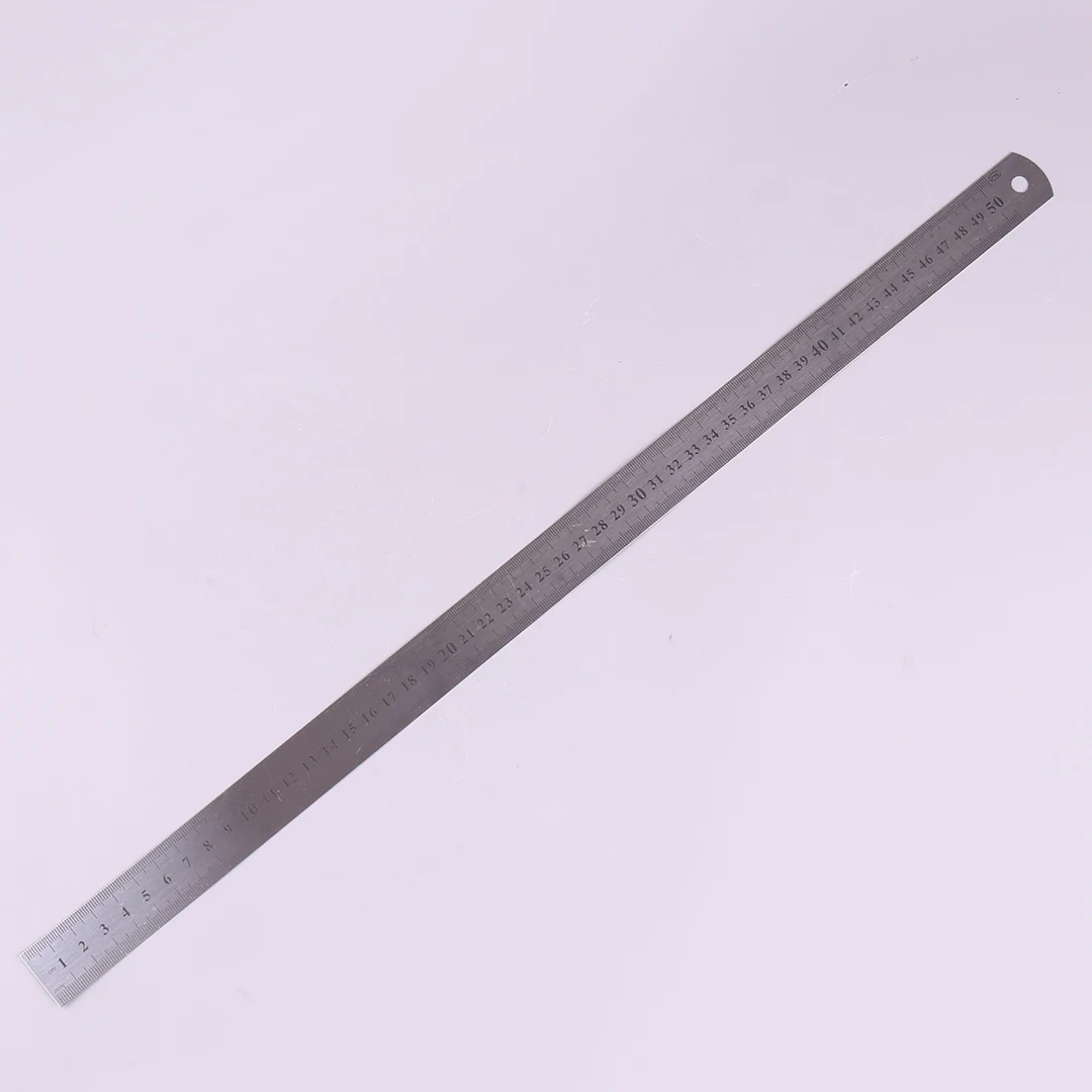 50cm Thin Stainless Steel Ruler Double-Sided Multi-Axis Center Plate Measuring Tool for Precision Crafting And Measurement