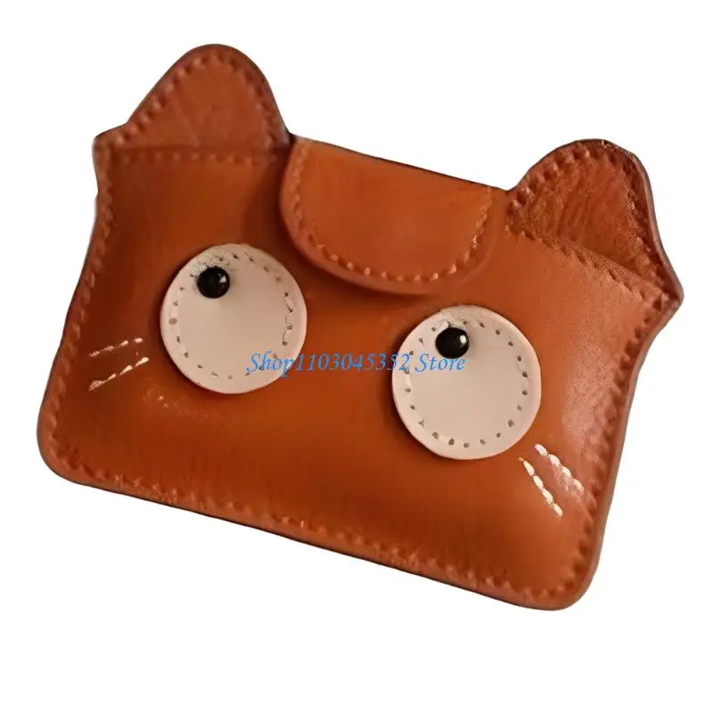 A3PE القطط غريب الأطوار منظم البطاقة منظم البطاقة المدمجة من الجلد الاصطناعي الممتاز