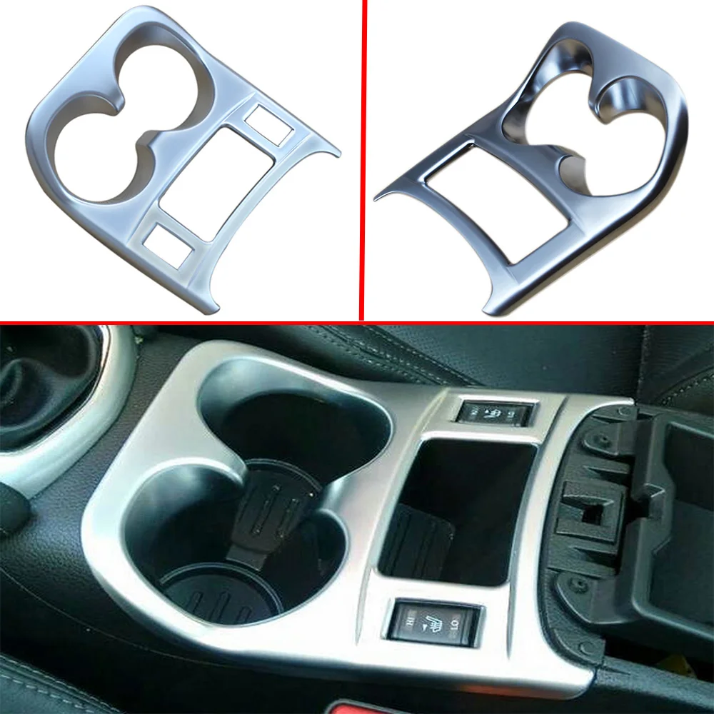 

For Nissan Qashqai J11 2014-2021 Car Chrome Water Cup Holder Protector Cover Frame Trim Interior Accessories