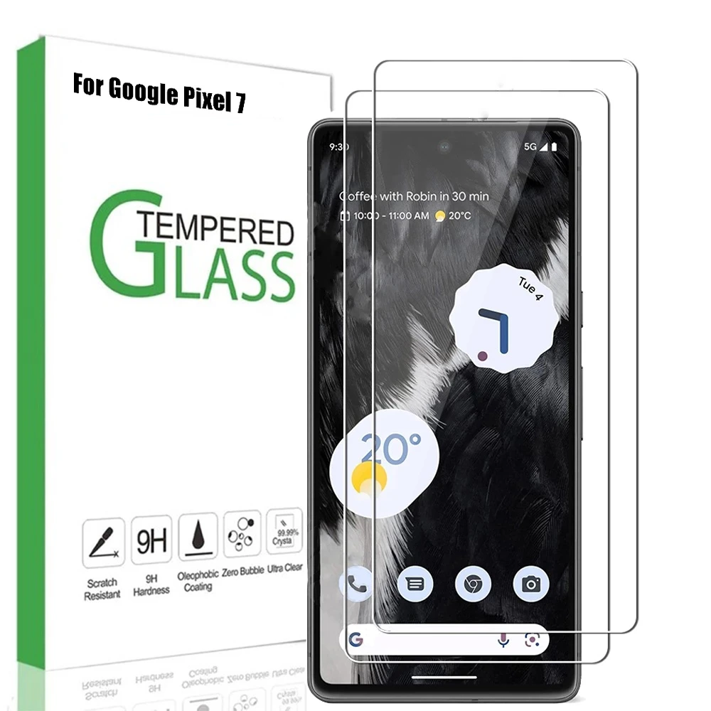 3-1Pack Tempered Glass For Google Pixel 7 Anti-Scratch Clear Screen Protector Full Cover Protective Glass Film For Pixel 7