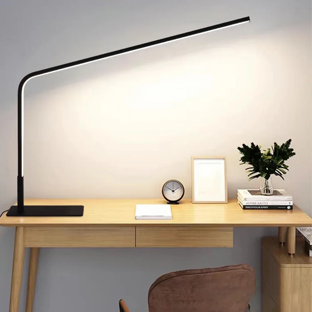 LED Desk Lamp Modern Dimming Lighting Bedroom Headboard Study Living Room Home Indoor Long Strip Shaped Reading Minimalist Light