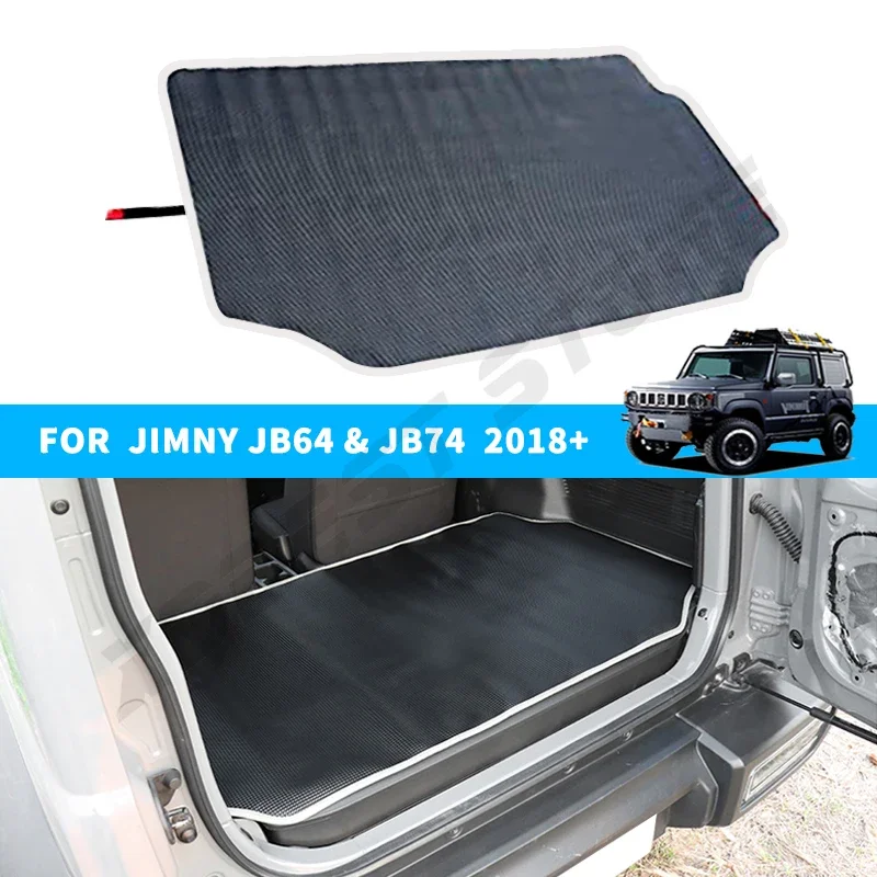 Car Luggage Mat Waterproof Abrasion Resistant Cargo Boot Liner Tray For Suzuki Jimny 3 Door Only 2019-2023 JB64 JB74 Trunk Mat