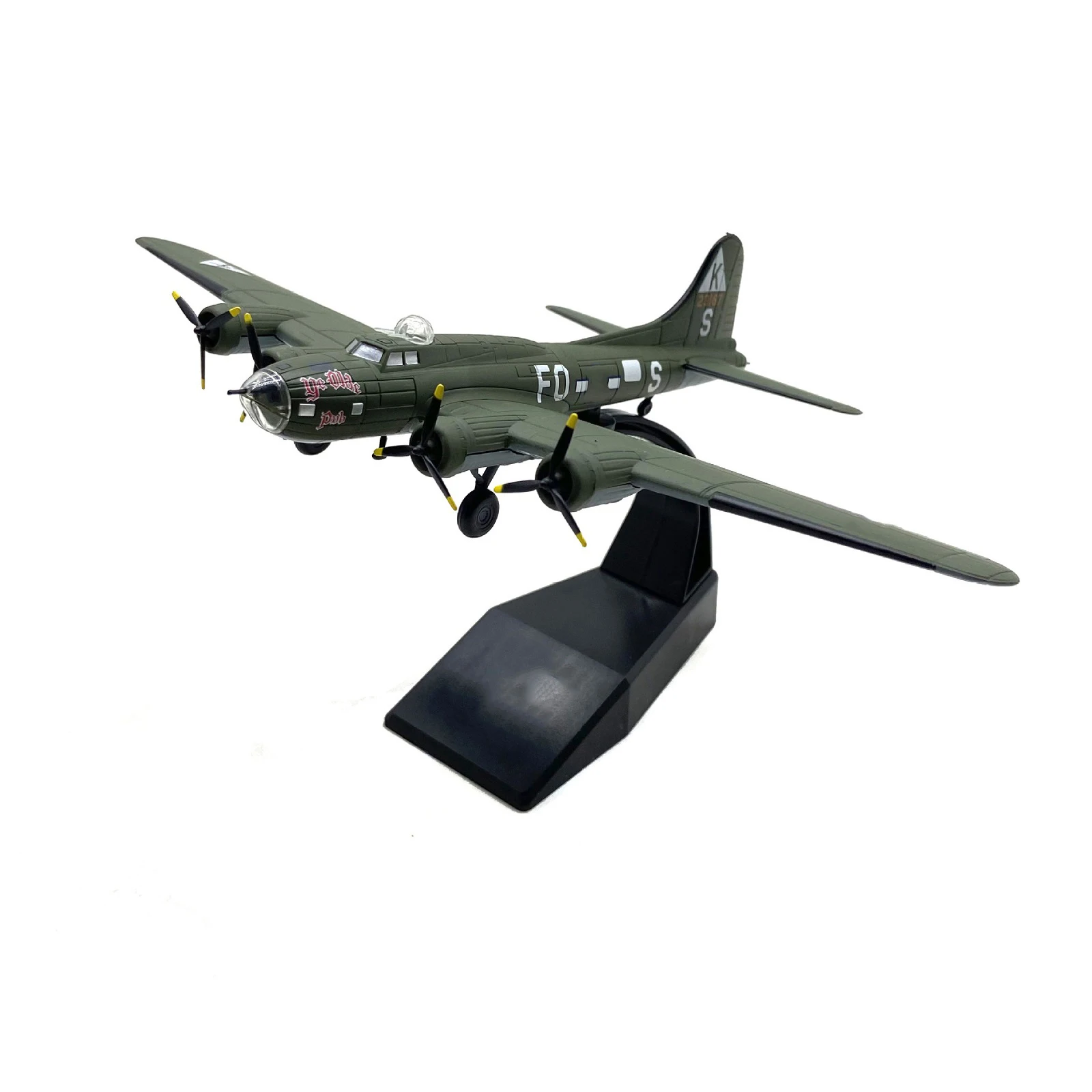 

Alloy Metal 1/144 Scale WWII Classic B-17 Bomber High Simulation Aircraft Model Toy Plane Souvenir Static Display For Collection