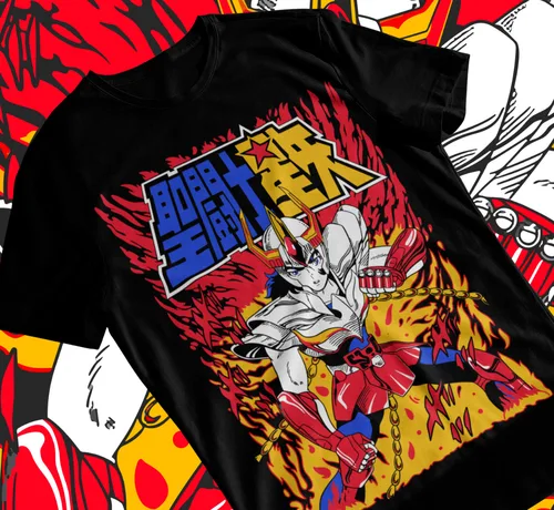 Camiseta de Anime Unisex de los caballeros del zodiaco de Ikki Saint Seiya, camiseta suave