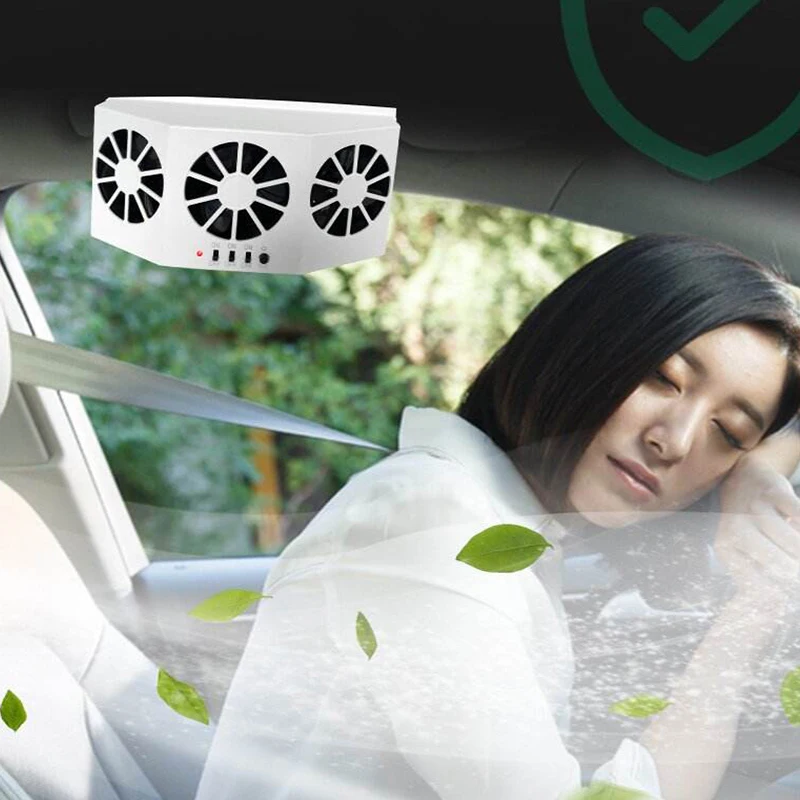 New car cooling fan, interior cooler, car window solar heat dissipation fan, car ventilation outlet cooling exhaust fan
