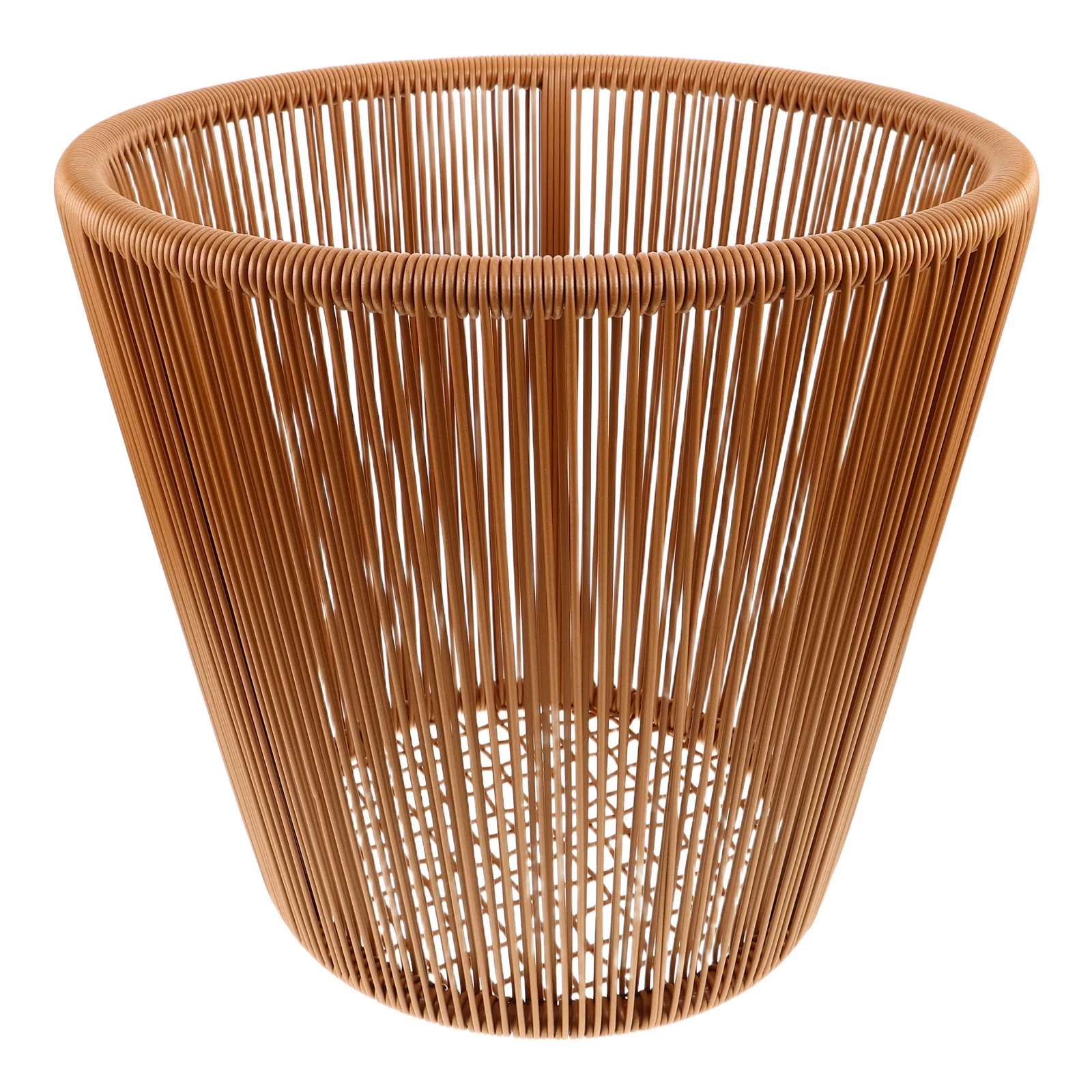 

Корзина для белья из искусственного ротанга, большой вместительный тканый органайзер для хранения грязной одежды, полотенец, пластиковая корзина для мелочей