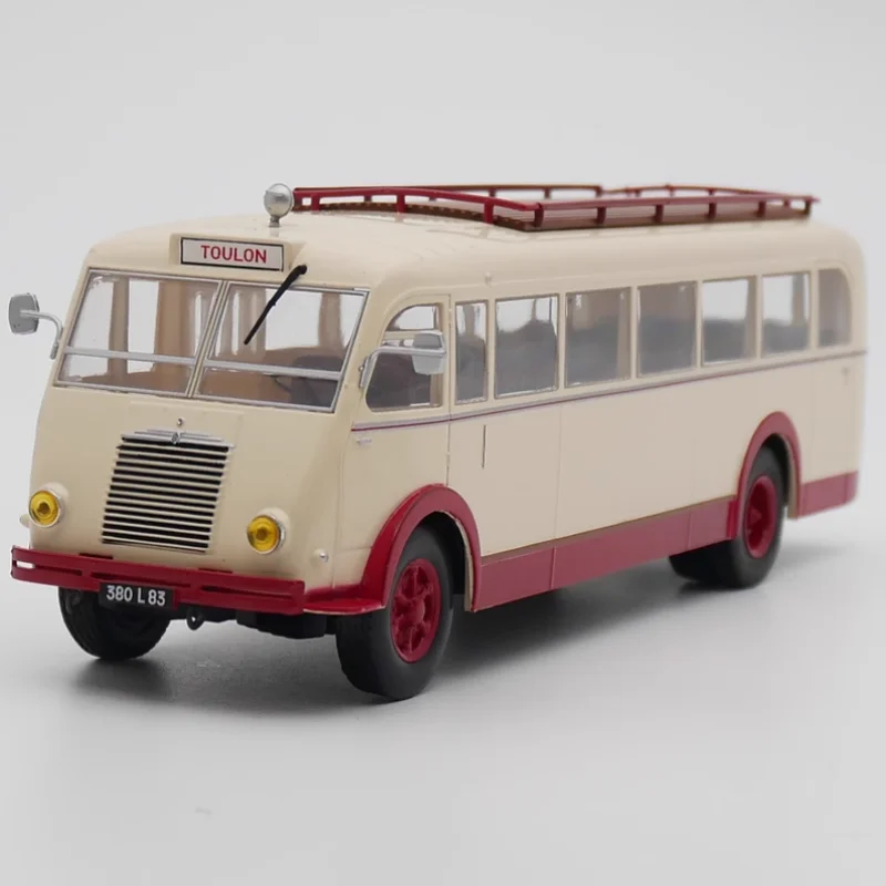 Diecast 1:43 scala 215 D 1946 modello di veicolo in lega di autobus finito collezione di simulazione decorazione regalo giocattoli Display