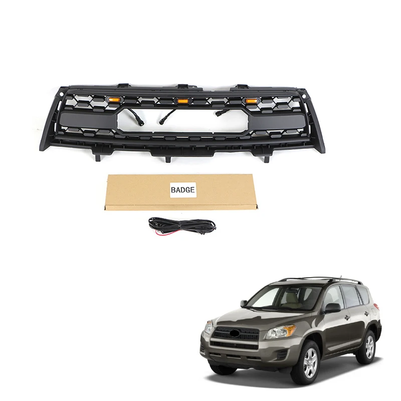 

Spedking Grille Suitable for 09-12 RAV4 GRILLE modified bumper front grille with light accessories