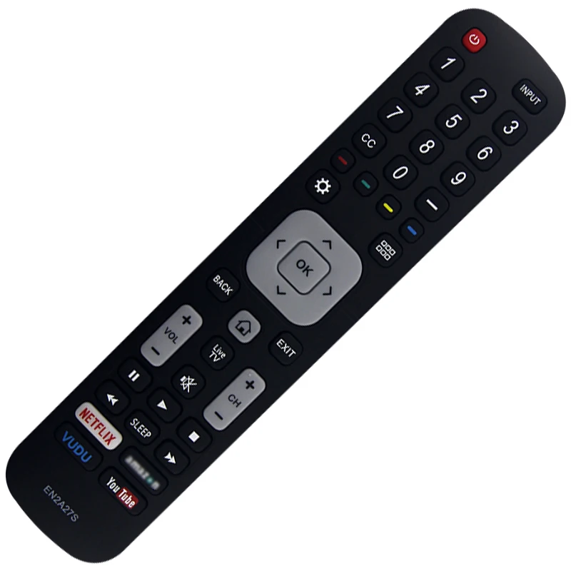 EN2A27S remote control is compatible with Hisense TV 55H6B 50H7GB 50H6B N6200U LC-40N5000U 43N5000U 50N5000U 50N6000U 50N7000U