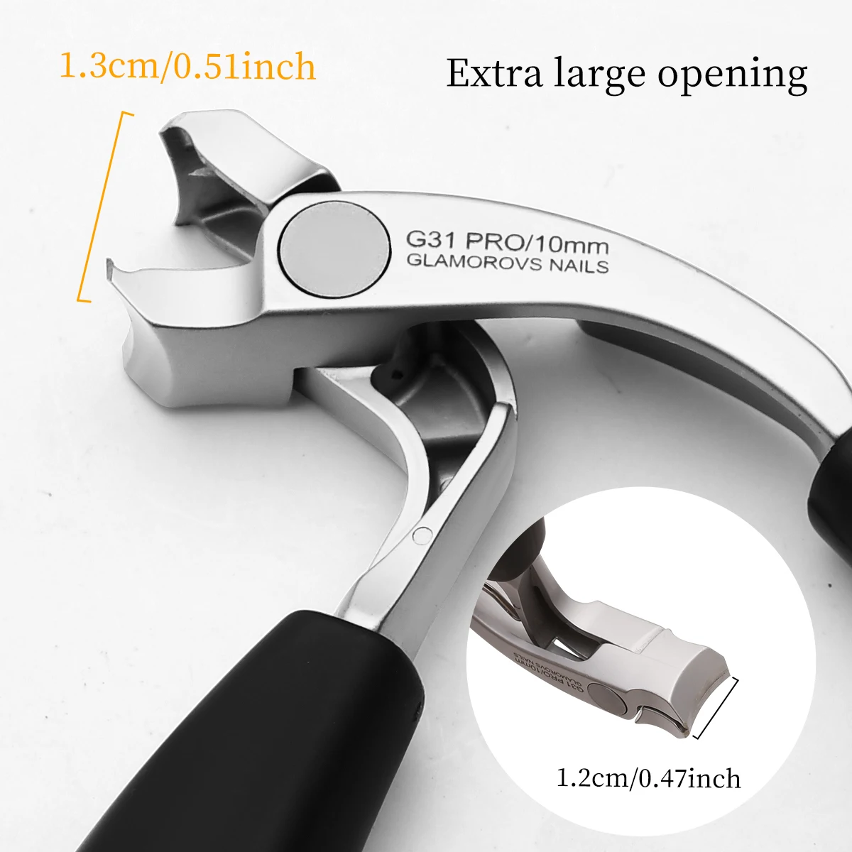 Curved nail clippers with large opening three times anti-splash storage Nail clippers for the elderly thick toenails Heavy duty