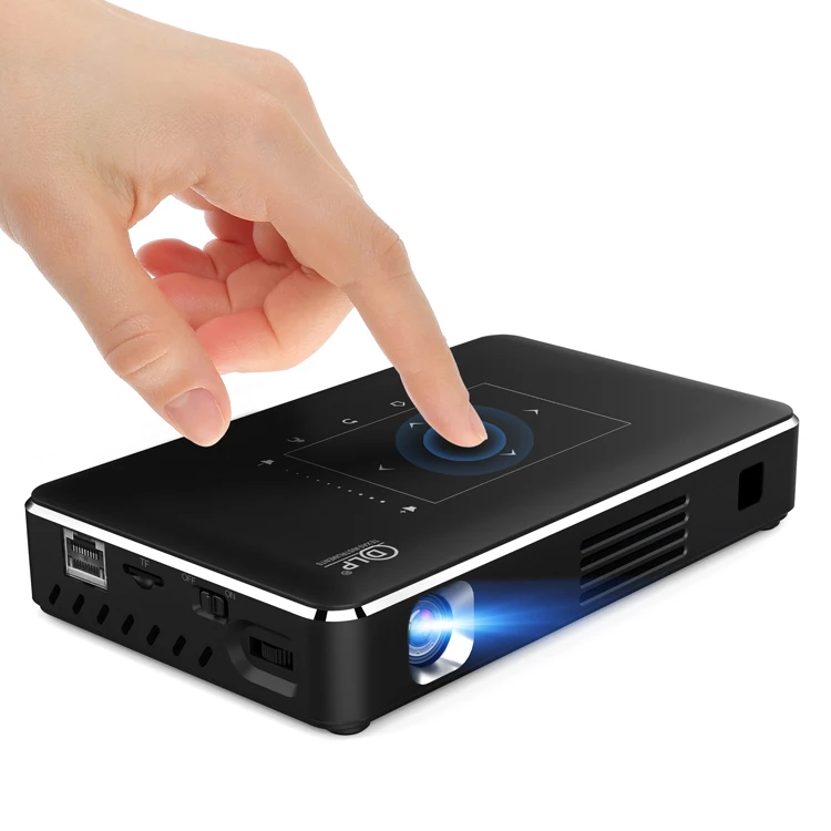 

DLP 150 lumens android 9.0 system 3D 4K decoding input family theater conference Portable projector