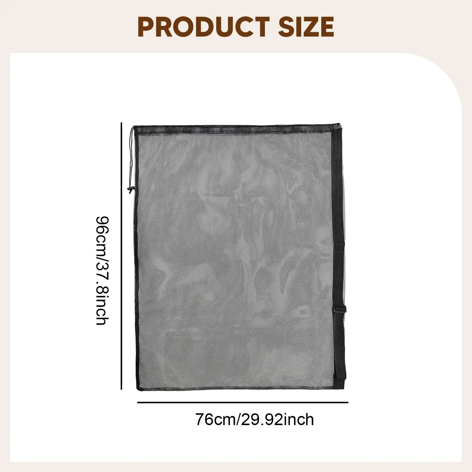 

Oxford Cloth Adjustable Basketball Bag Sports Mesh Ball Storage Bag Crossbody for Gym and Outdoor