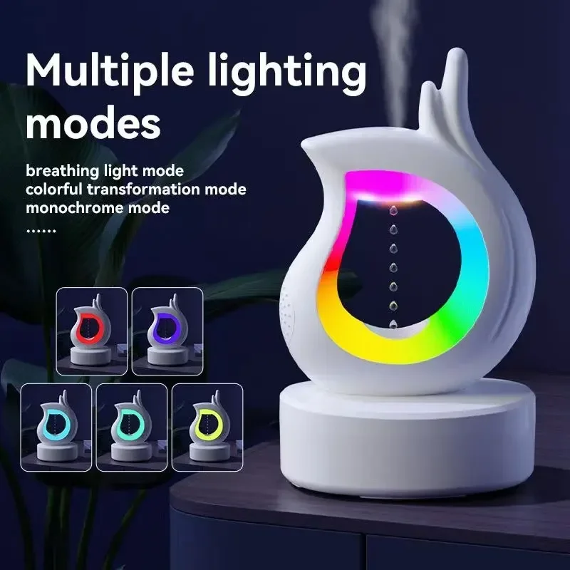 Portable Bluetooth Speaker, Anti Gravity Air Humidifier, Atmospheric Night Light, Heavy Bass, Bedroom Ambient Light, Musiclayer