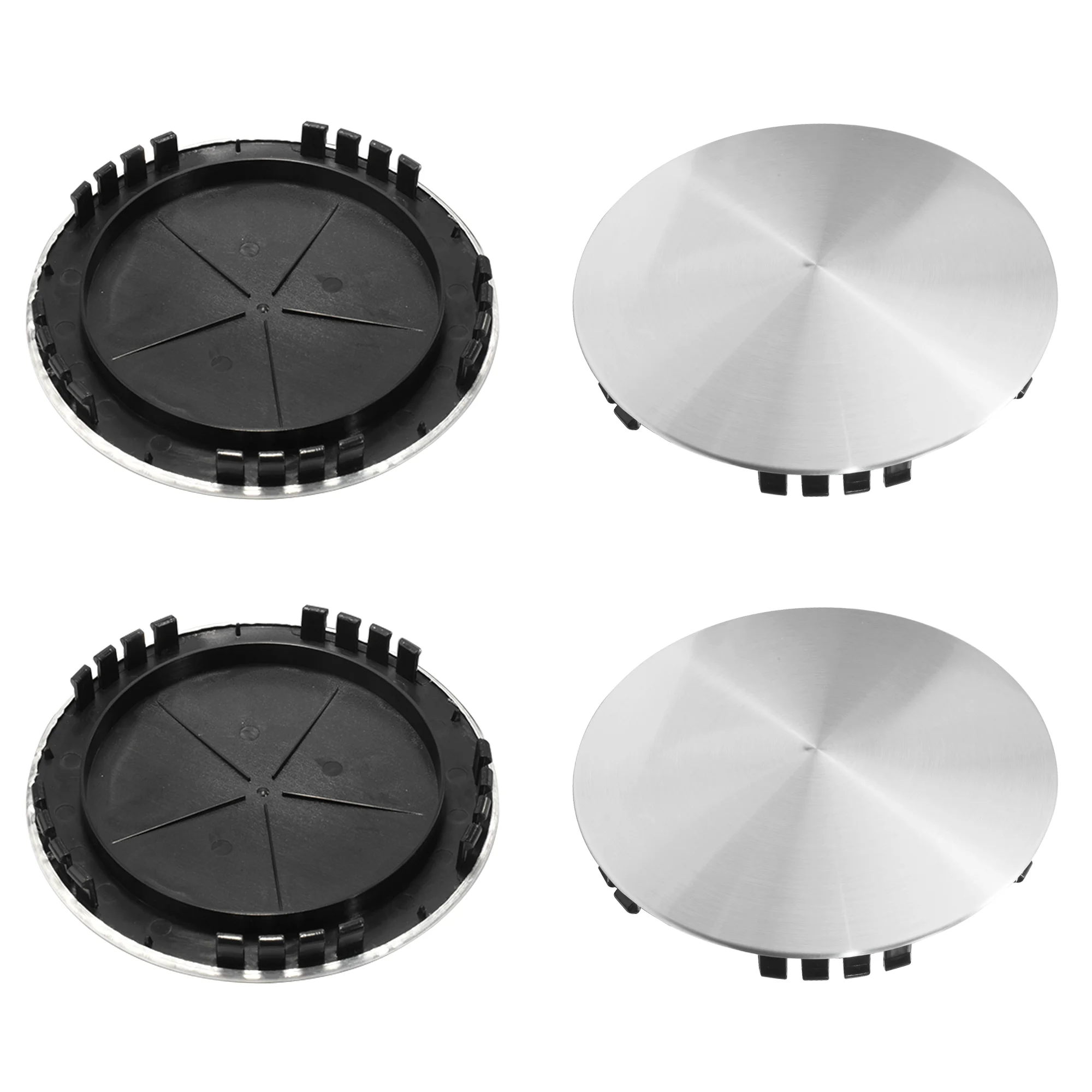 RhinoTuning 1/4pcs OD 190mm ID 178mm Wheel Center Cap For 1992-1999 Silverado/C1500 Truck 1995-1999 Yukon 15650045 15650043 ABS