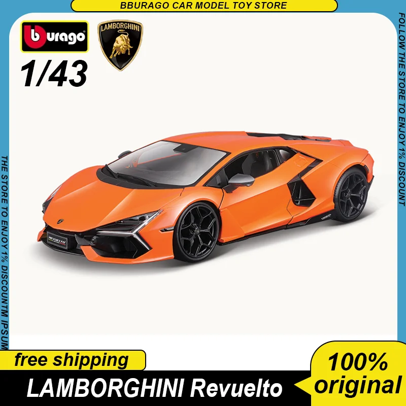 

New Product Maisto 1:43 Lamborghini Revuelto Huracan Performante Sports Car Diecast Model Edition Alloy Luxury Vehicle Toys Gift
