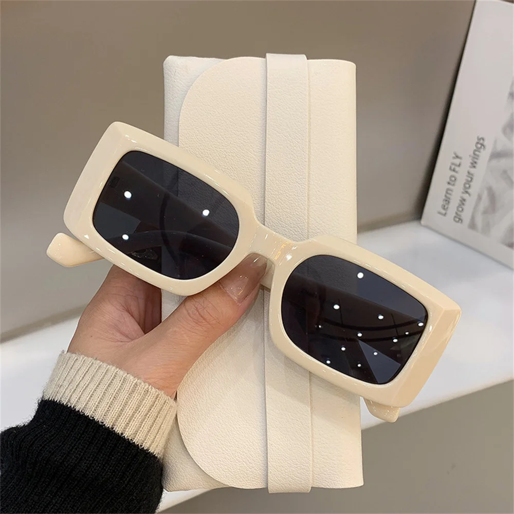 2026 Color Shades Women Small Sunglasses Black Trendy Square Glasses Vintage Retro Green Glasses Female Unisex Eyewear Wholesale