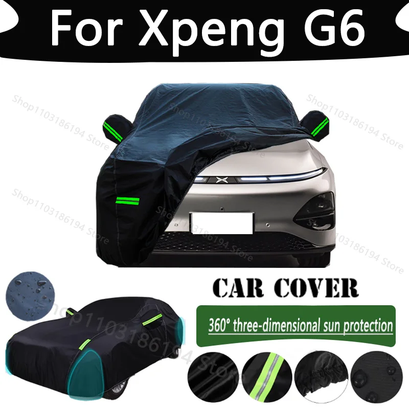 

For Xpeng G6 Outdoor Protection Full Car Cover Snow Covers Rainwater Sunshine Dustproof Scratches Car Cover