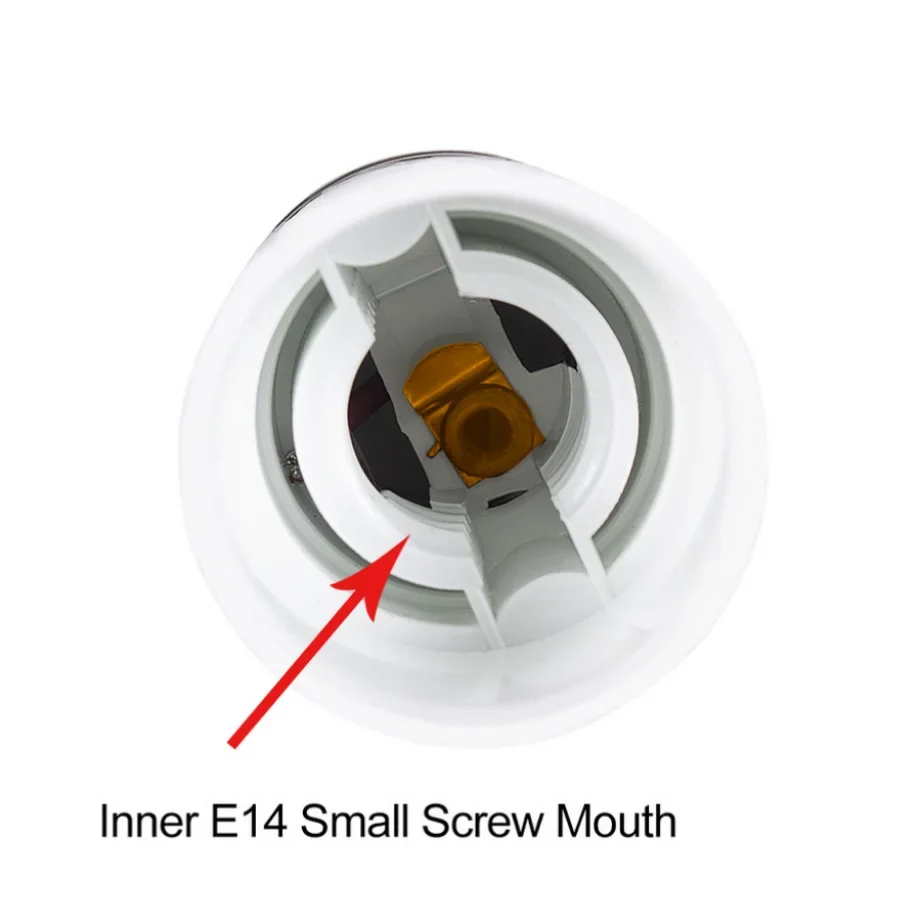 Convertitore portalampada da E27 a E14 adattatore portalampada E14 Base lampada E27 materiale ignifugo vite bocca lampada interruttore presa