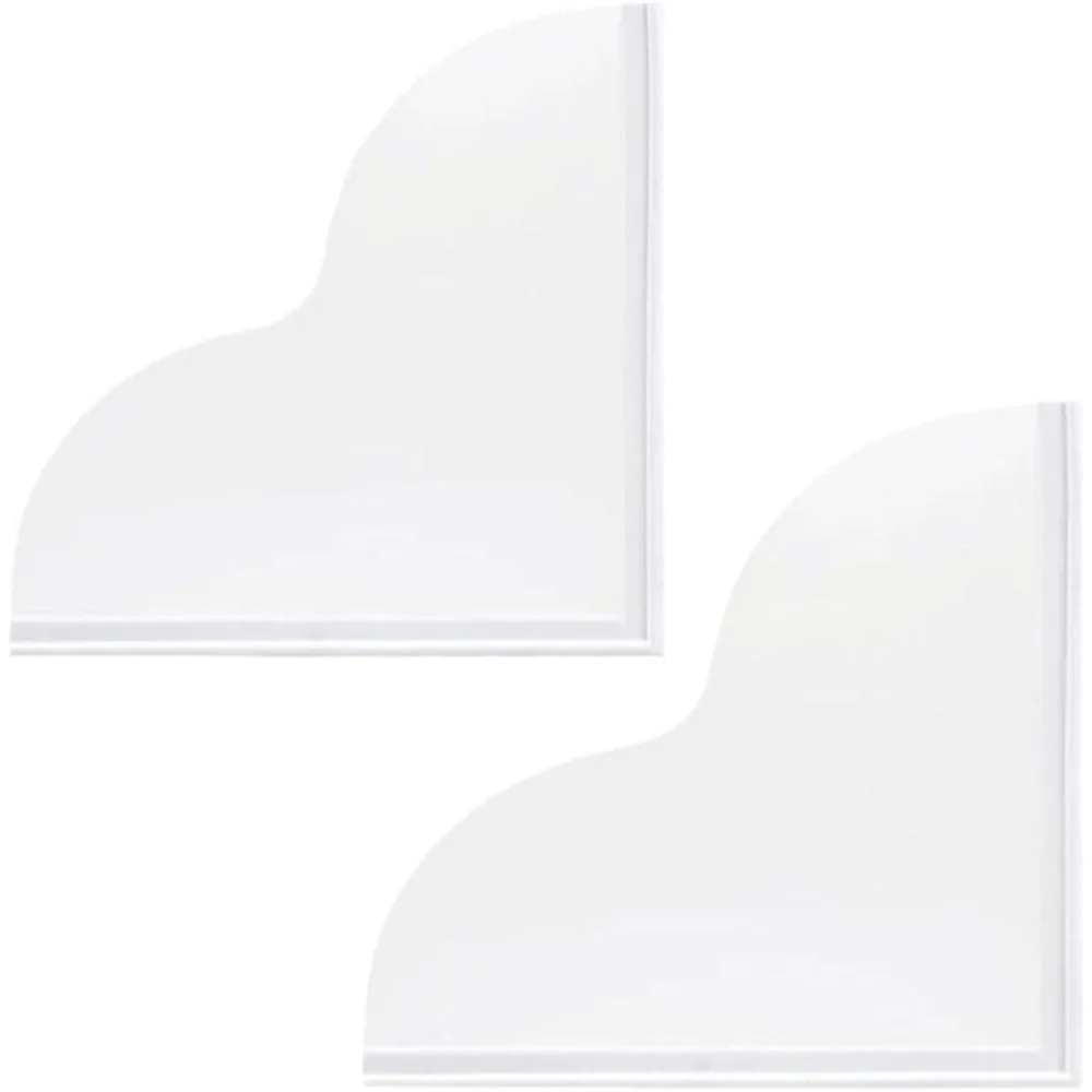 

Leadigol 2 шт. акриловые брызговики для душа, съемный прозрачный самоклеящийся угловой защитный комплект для ванны, брызги для воды в ванне