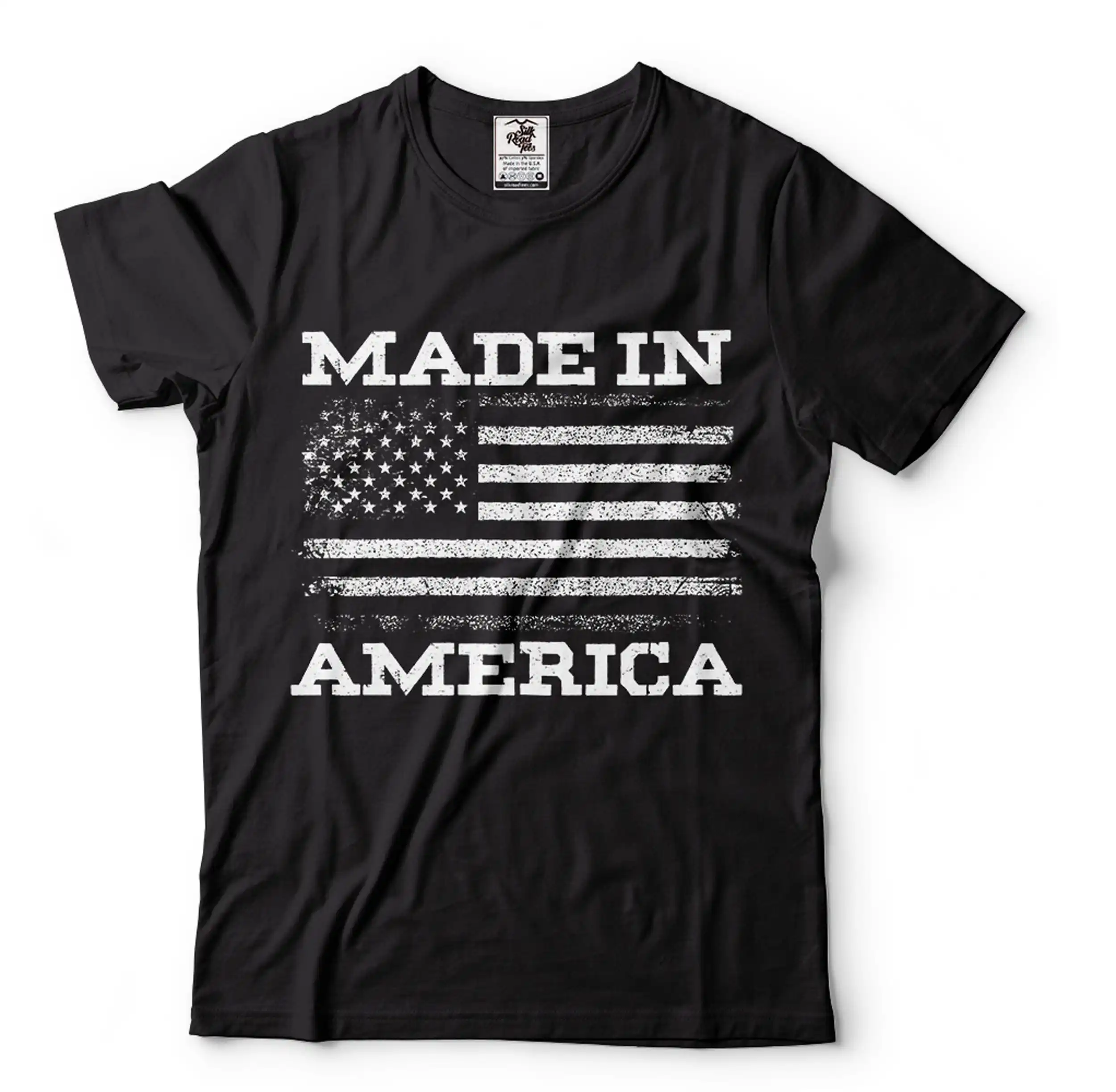 Made In America T Shirt Usa Flag Us Patriotic 4Th Of July Independence For Dad Men S