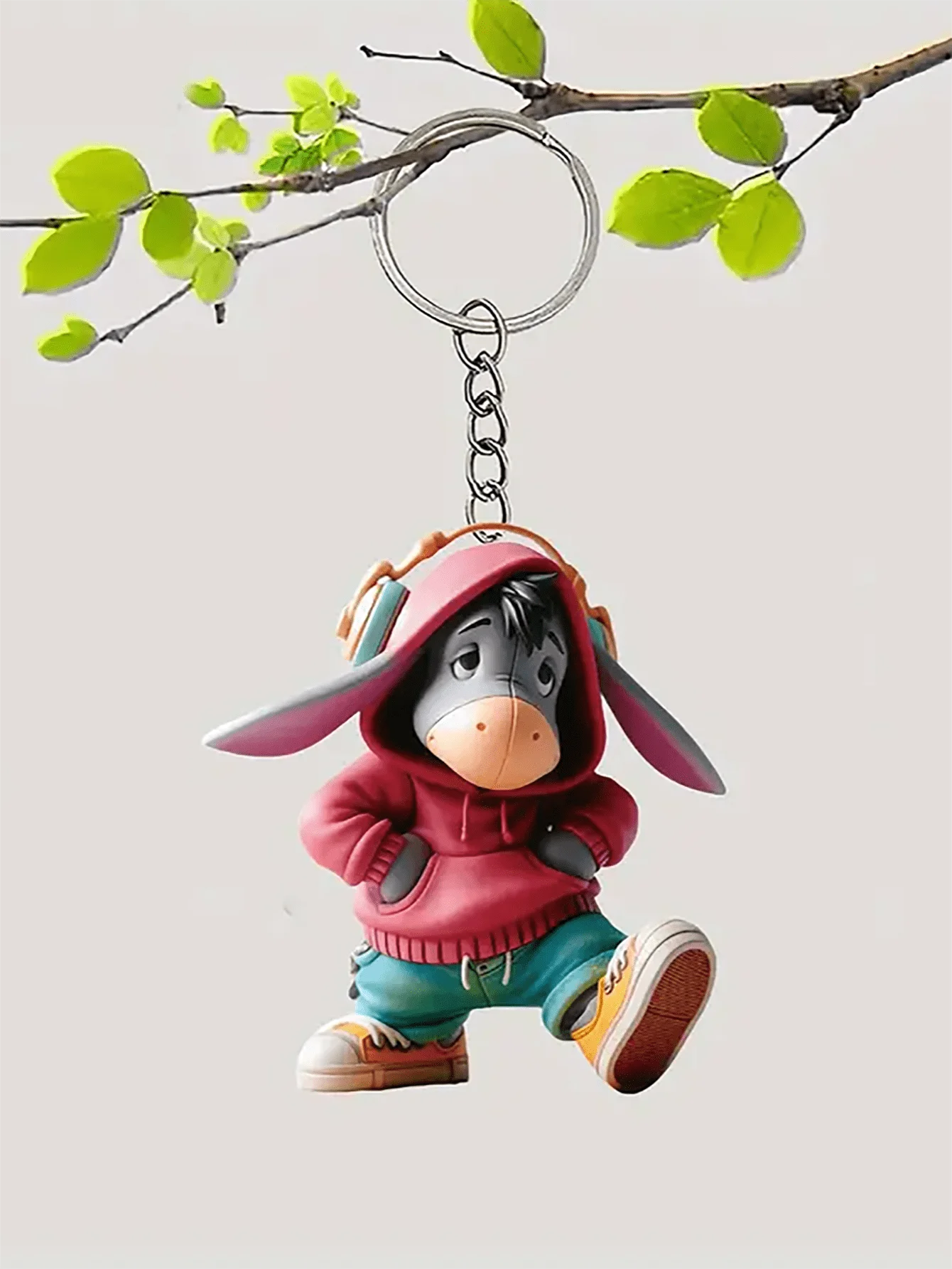 1 Anime Cartoon Style Acrylic Keychain Inspired by Yiya's Donkey Pendant Easy to Install Suitable for Neutral Use Madeof Acrylic
