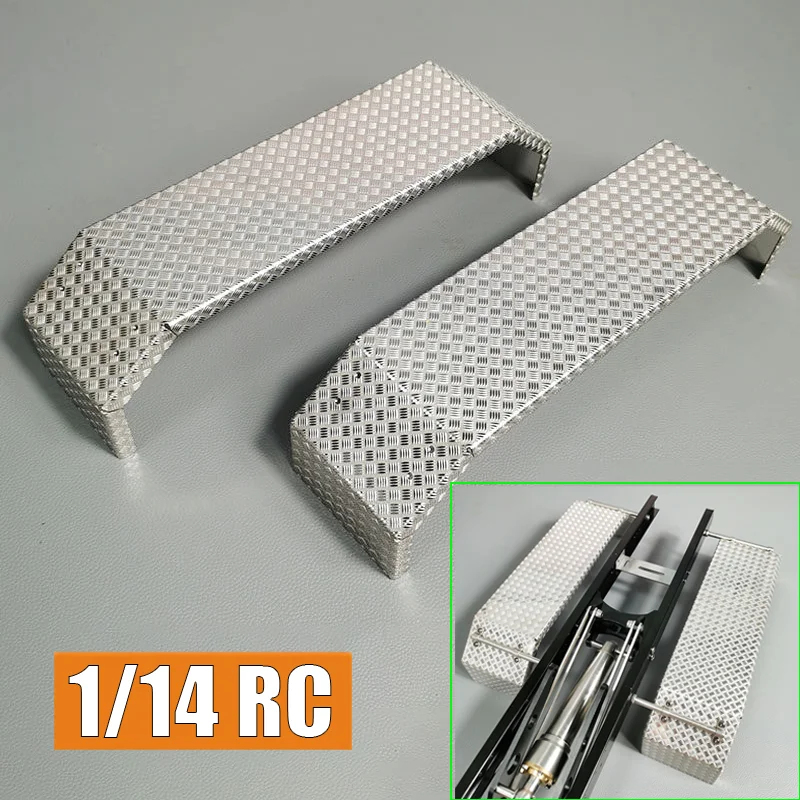 RC Truck 2 Stück Metall-Simulations-Biaxial-Kotflügel für 1:14 Maßstab Tamiya für SCANIA 770S R620 VOLVO BENZ Arocs MAN TGX Auto