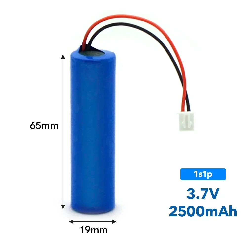 3.7V 1S1P-1S6P 2.5/5/7/10/12.5/15Ah 18650 Rechargeable Lithium Battery Pack LED Light Bluetooth Speaker Emergency DIY Batteries