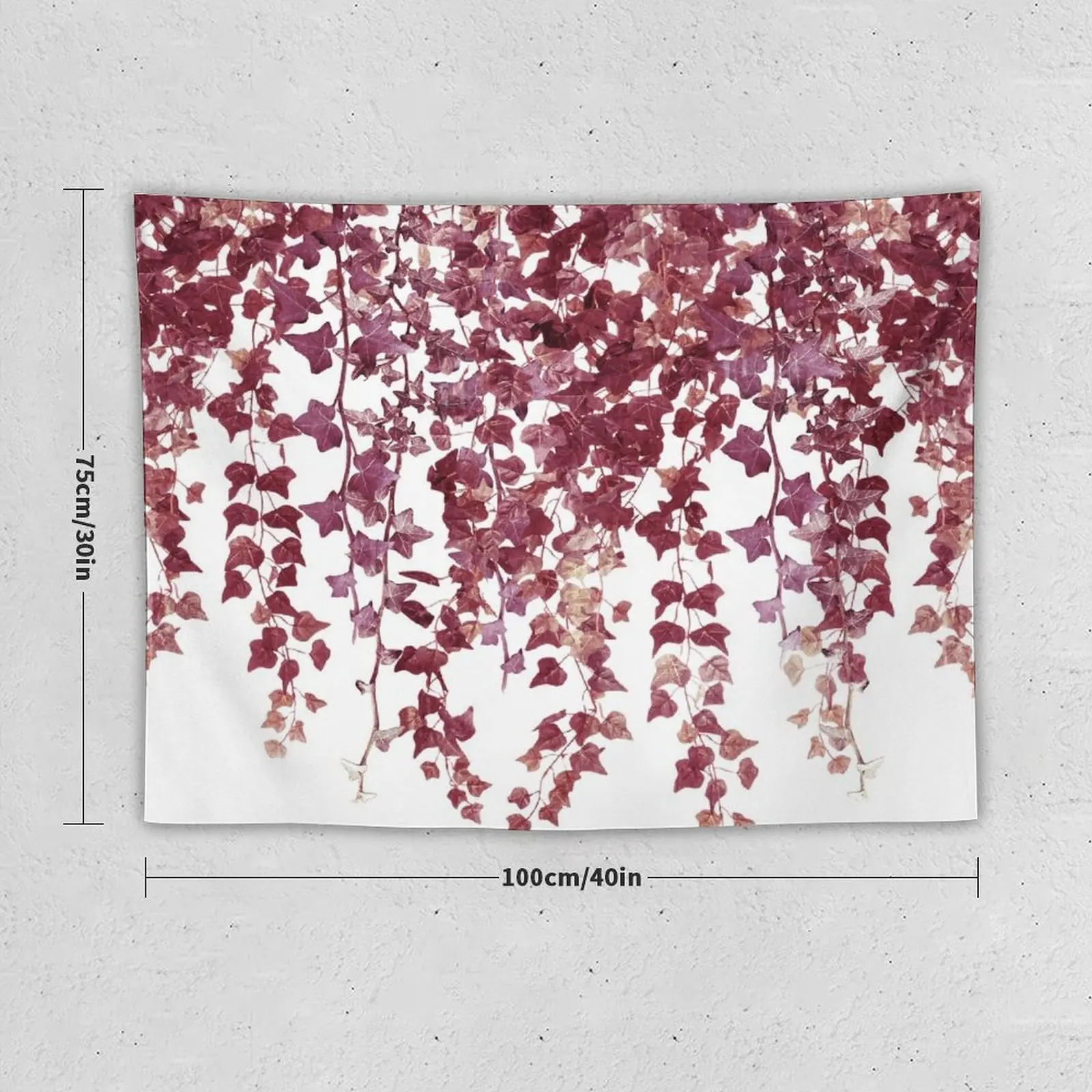 New Ivy Hanging Vines burgundy Tapestry Bedroom Decorations Wall Decorations Home Decorating Cute Room Things