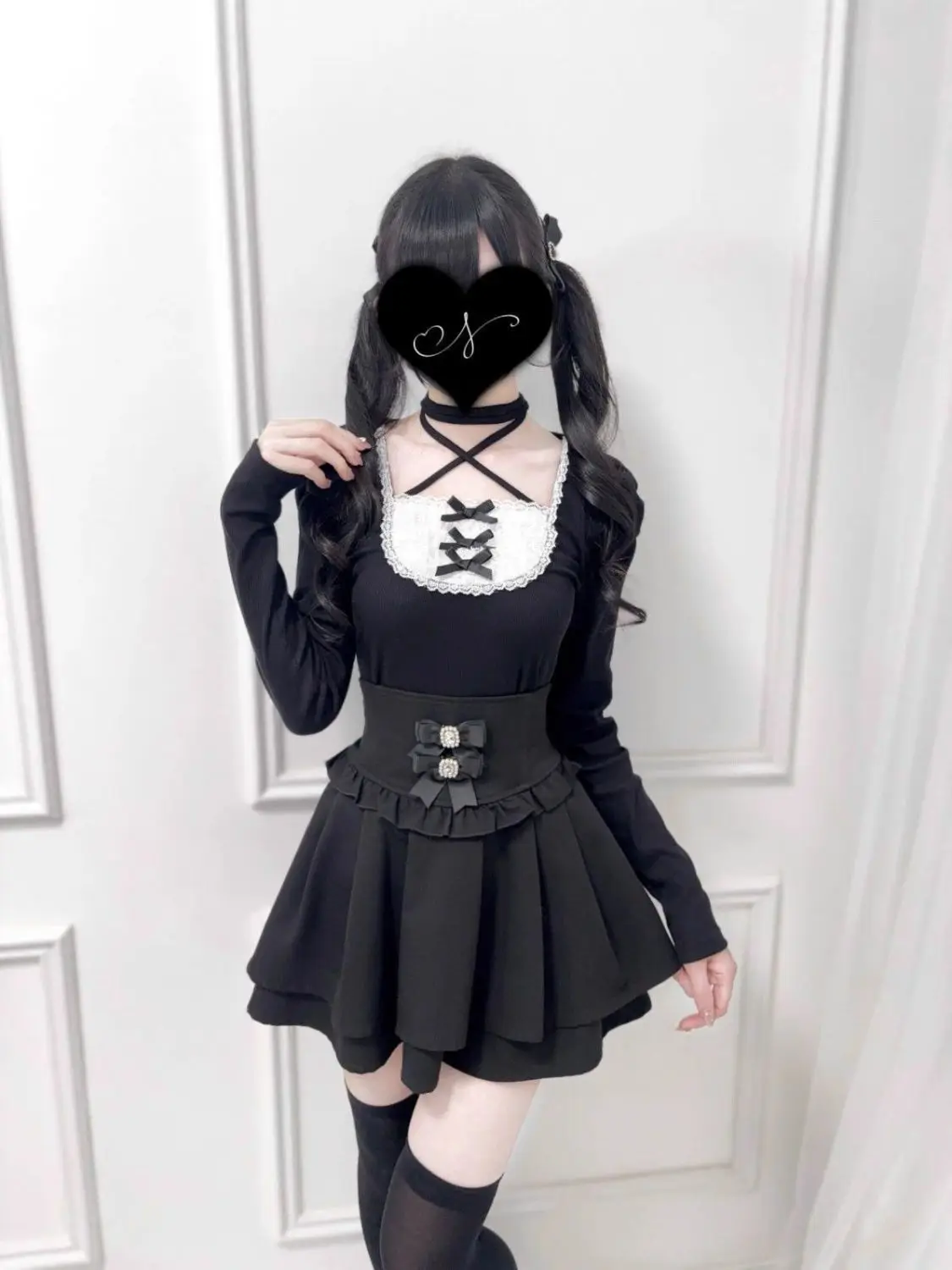 

Осенний пуловер в стиле Лолиты, женские футболки, субкультура, винтажные поддельные два топа, милый кавайный милый бант, облегающие элегантные футболки, женская одежда