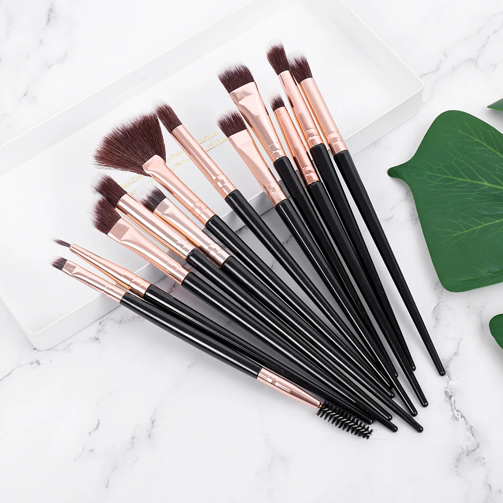 12pcs/Set Hot Sell Makeup Brushes Set Eye Shadow Blending Eyeliner Eyelash Eyebrow Blush Make Up Brush Tools