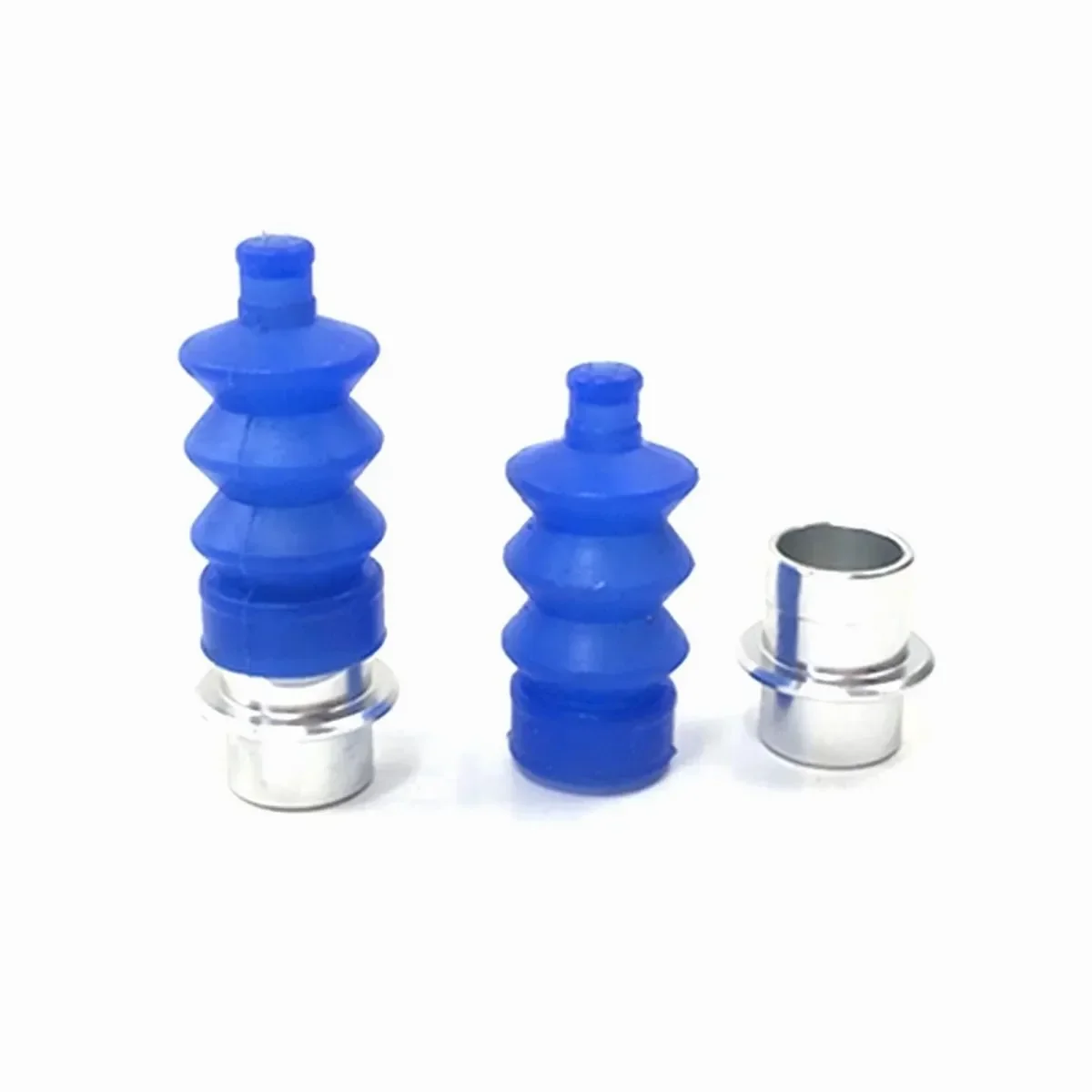 2pcs Waterproof Rubber Bellows and Aluminium Fittings for 1.8-2mm Servo Pull Rod Red/Black Seal Organ Sleeve DIY RC Boat