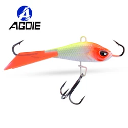 Agoie Big Balanced Hard Baits for Winter Pike Fishing 63mm 15g Fast Sinking Wobblers Premium Ice Jigs Fishing Lures Swimbaits