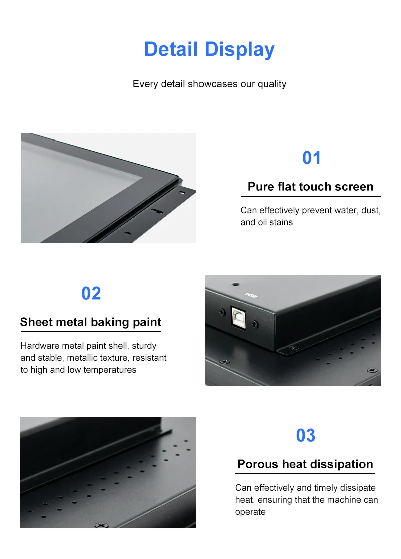 جزءا لا يتجزأ من 21.5 "3.8" 27 بوصة بالسعة اللمس LCD شاشة تعمل باللمس لوحة مسطحة تفاعلية مع واجهة DVI للخزانة #5
